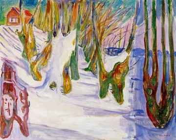 Artworks in 150 Subjects Painting - old trees 1925 Edvard Munch Expressionism